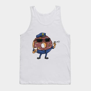 Police officer with sunglasses and handcuffs Tank Top